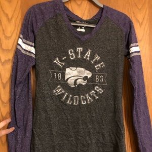 Women’s fit Kansas State KSU long sleeve tee